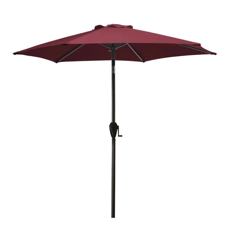 Parasol de marché à 2 niveaux 132 po Beka, L 90 po x P 90 po, Rouge