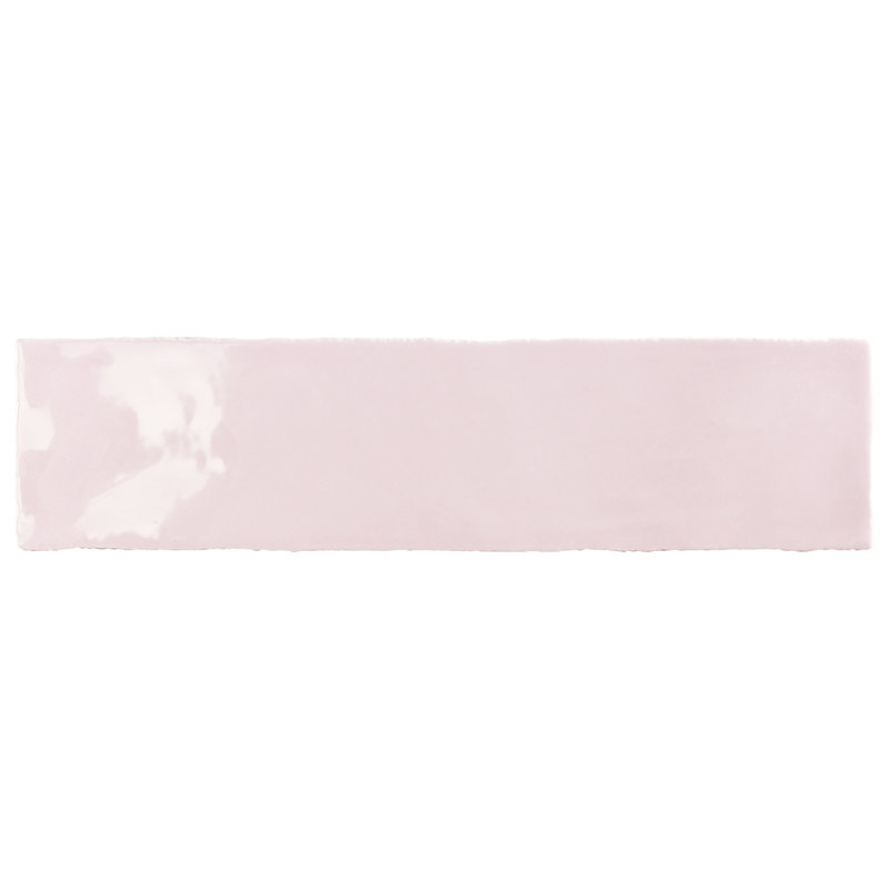 Subway Tile 3" x 12" Straight Edge Ceramic Singular Wall & Floor Tile, Pink