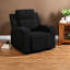 Fauteuils inclinables noirs de qualité supérieure, fausse fourrure moelleuse, expérience de salon moderne