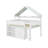 Full Size Loft Bed With Canopy Roof-1379244160