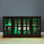 Gorgeous Antique Cherry Display Cabinet With Adjustable Glass Shelves And Led Lights Multi-colour