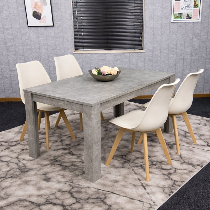 4 - Person Dining Set, 75cm H x 80cm W x 117cm D