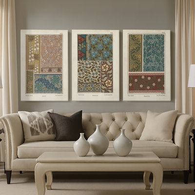 Nouveau décoratif X - Toile tendue avec châssis sur mesure - 3 pièces