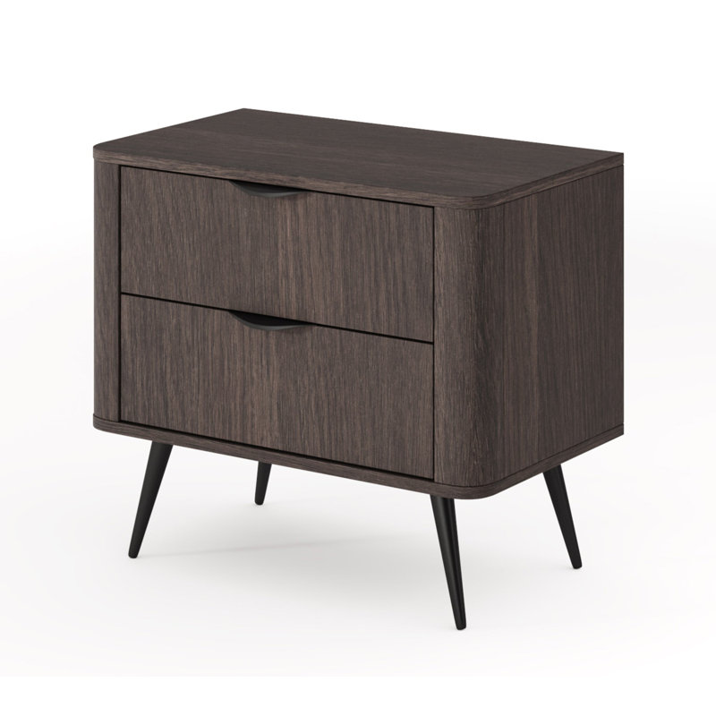 63cm W Metal Bedside Table