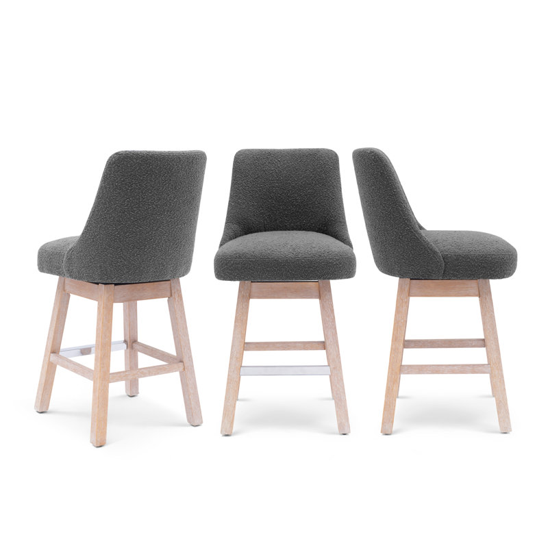 Swivel Counter Stool, Gray