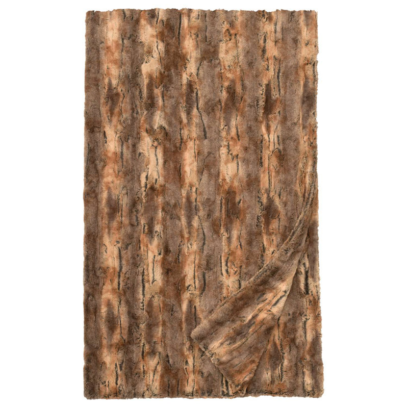 Wooded River Amber Fox - Throw - 54/60x72