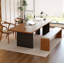 Bureau moderne en bois massif minimaliste-185332470