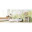 Lit double blanc avec, pour, et, profil bas, toit amovible, différentes configurations, clôture à DEL, stabilité du bois massif-1314759762