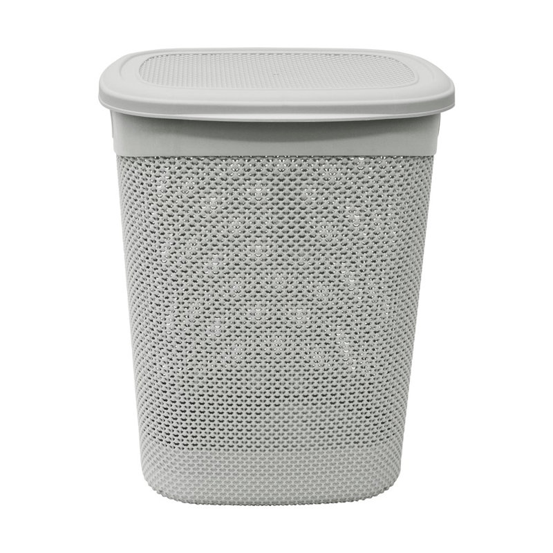 JVL Droplette Storage Plastic Laundry Hamper with Handles