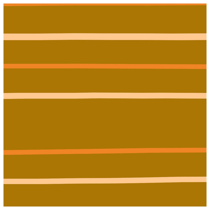 Couvertures à rayures orange et beige, L 60 po x H 80 po