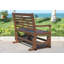 Banc coulissant en bois massif Borrero