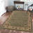 Safira Green Sage Traditional Floral Indoor Area Rug-496787214