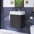 21.6 Inch Modern Floating Bathroom Vanity With Ceramic Basin-1160056298