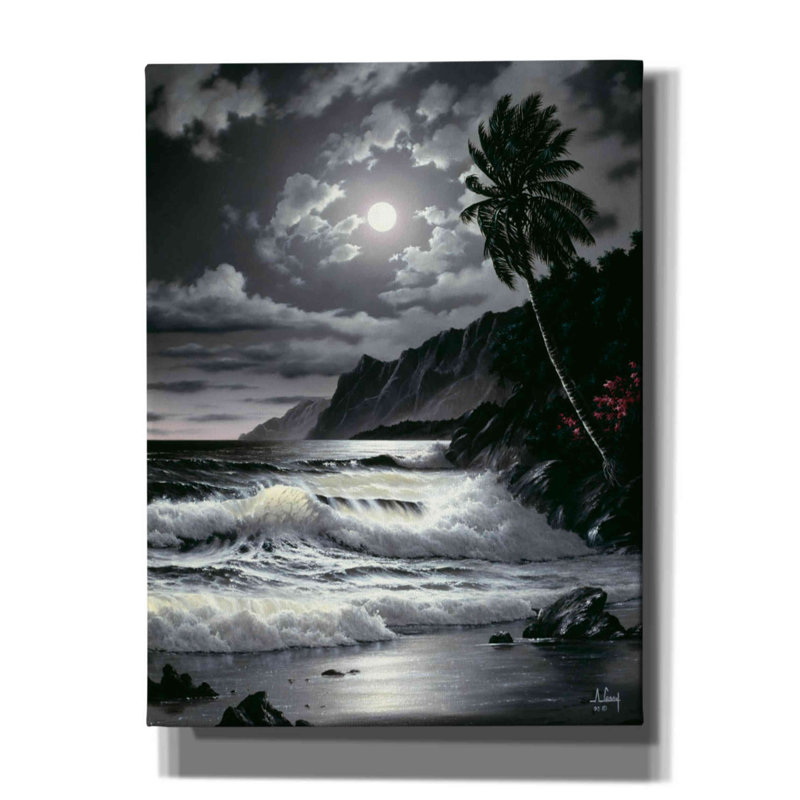 «Late Night Waves» par Anthony Casay, reproduction sur toile sans cadre, L 12 po x H 16 po