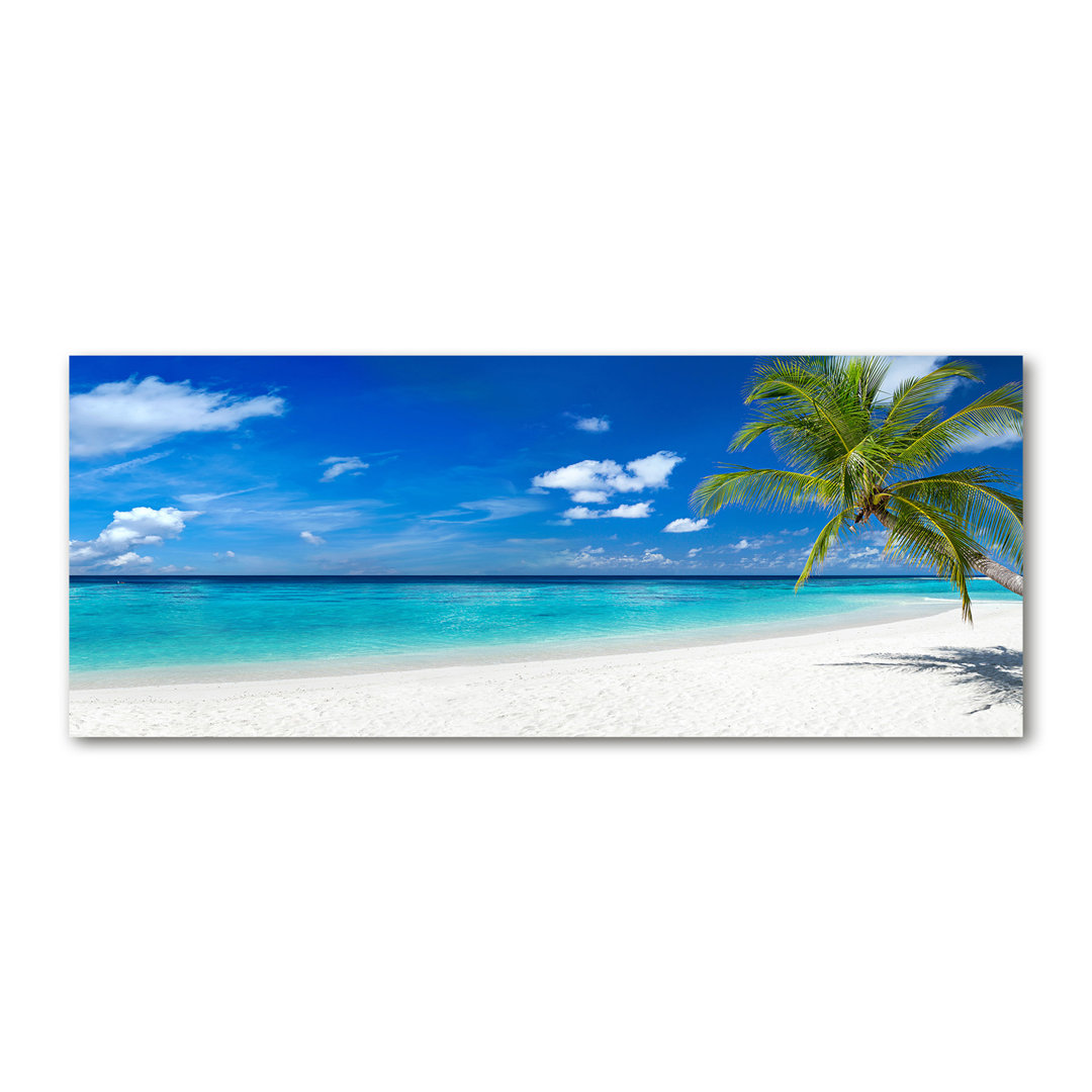 Leinwanddruck - Wandkunst - Drucke auf Leinwand - 125X50 Bild Bildthema: Tropischer Strand