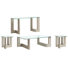 Table basse rectangulaire avec 2 tables de bout et canapé Keeton