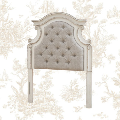 Mohn Upholstered Solid Wood Panel Headboard by Laurel Foundry Modern Farmhouse
