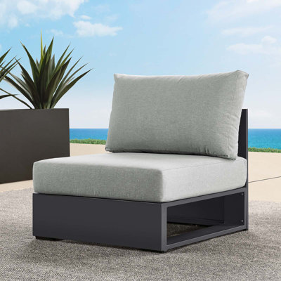 Fauteuil modulaire en aluminium thermolaqué Modway Tahoe