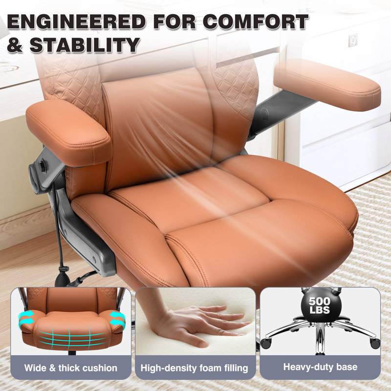 Fauteuil de direction ergonomique Joulon, Brun