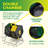37 Plastic Outdoor Tumbler Composter with Latching Lid