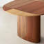 Table elliptique en bois massif idéale pour un usage domestique-1337870740