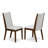 11 Piece Dining Table Set Includes a Rectangle Dining Room Table with Removable Leaf and 10 Grey Linen Fabric Upholstered Chairs, Distressed Jacobean-1958153806-1958153794