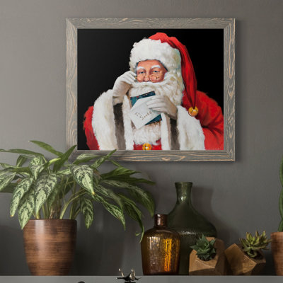 Lettre au père Noël - reproduction d'art sur toile