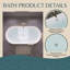 Baignoire de trempage autoportante en acrylique blanc brillant 59 po. X 29 po.-132866694