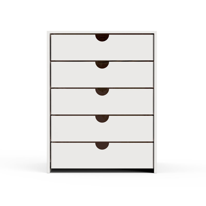 File Cabinet Shelf Organizing Box Settrays 5 Drawers Closed, White