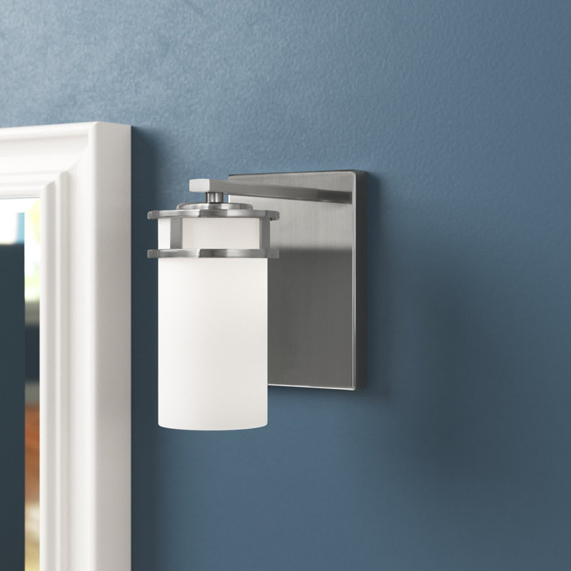 Applique murale / de salle de bain Robie à une lumière de Génération Éclairage , Nickel brossé, Non, Non