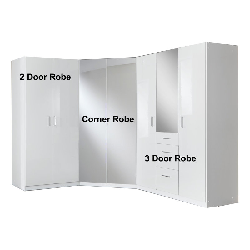 2 Door Manufactured Wood Wardrobe