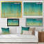 Cadre photo « rain abstract panel », reproduction sur toile-48299574-48299573