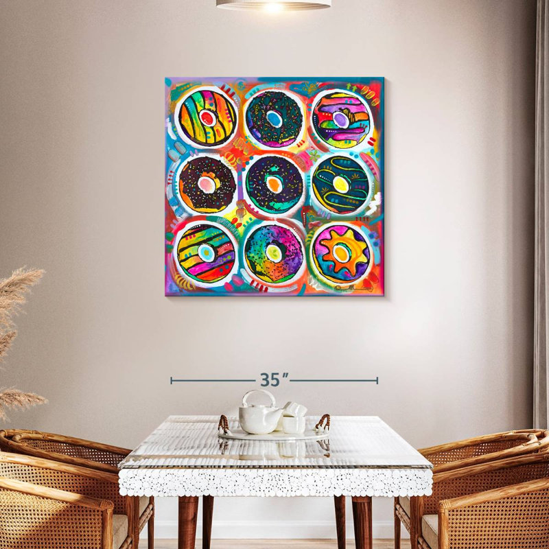 Doughnuts Patterns, 36" H x 36" W