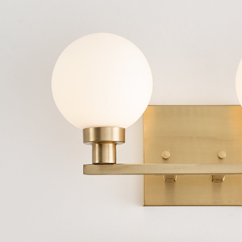 2 - Light Vanity Light, Satin Brass