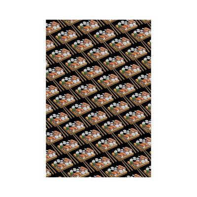 Sushi Pattern 1 Piece Wrapped Canvas Painting