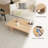 47'' Rectangular Wooden Coffee Table, Farmhouse Coffeee Table For Living Room, Home Office, Apartment-1294000420