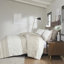 Ensemble de housse de couette en coton pour lit double / grand 3 pièces avec capitonnage en chenille-119922230-119922232