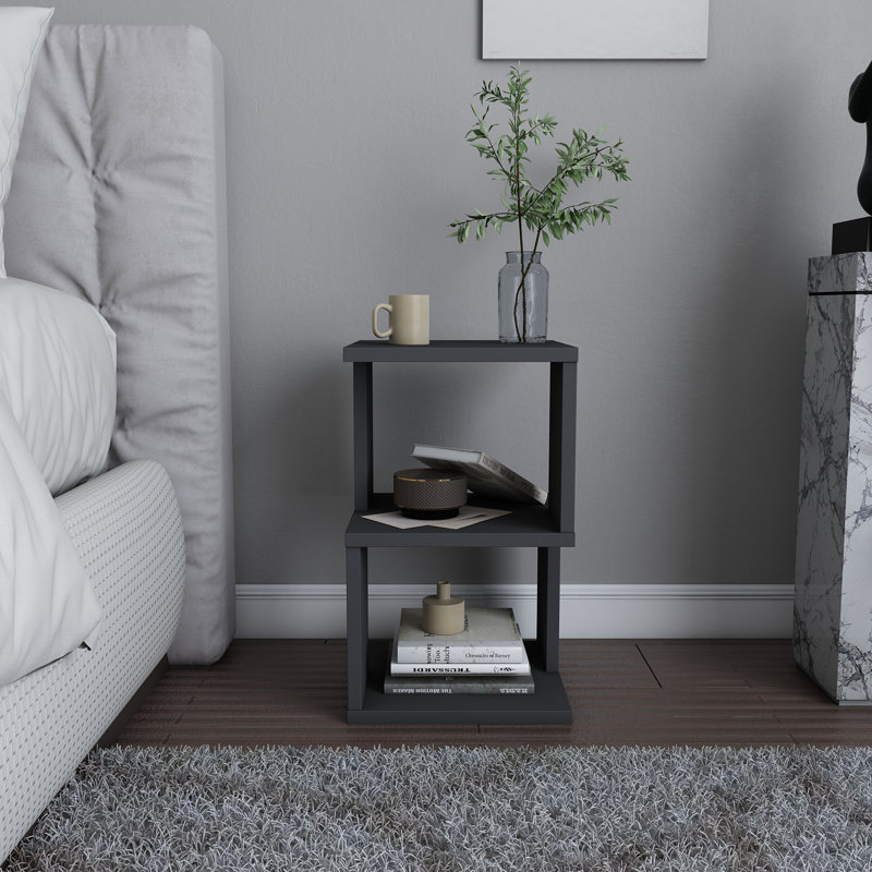 Table de chevet ergonomique Carter, Anthracite