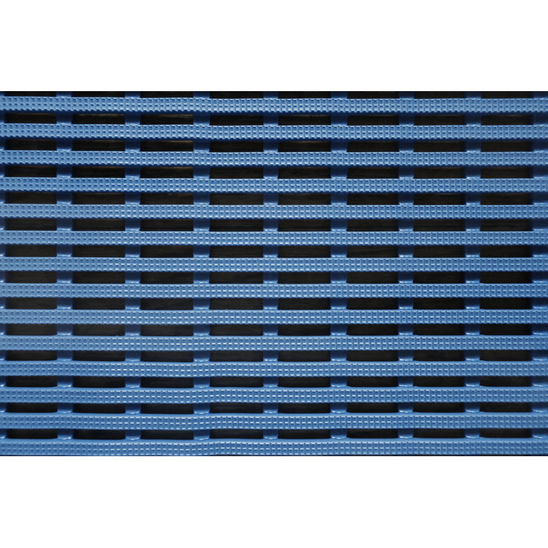 Tapis de piscine, vestiaire, douche, patio ou maison et bureau, Simple - L 108 po x l 48 po, Bleu