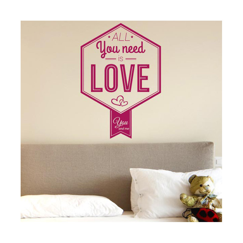 Wall Decal, Violet, Medium
