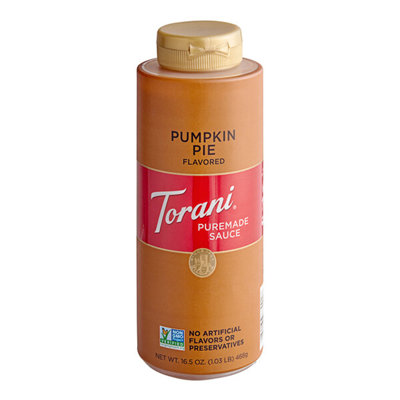 Torani Puremade Pumpkin Pie Flavoring Sauce 12 Fl. Oz. (16.5 Oz.) - 4 Pieces WS-8807974CS