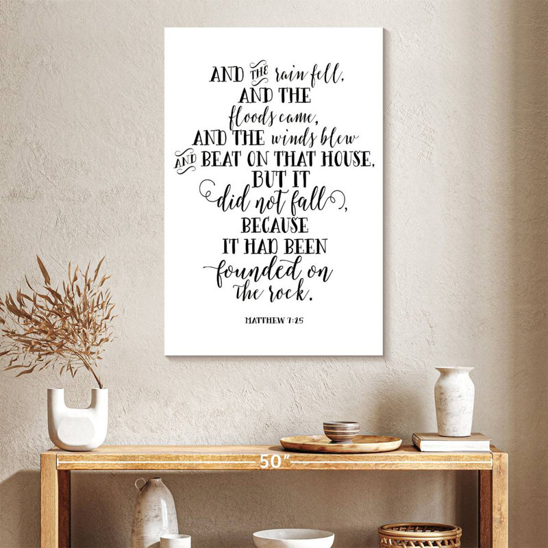 Matthew 7 à 25, H 39 po x l 26 po