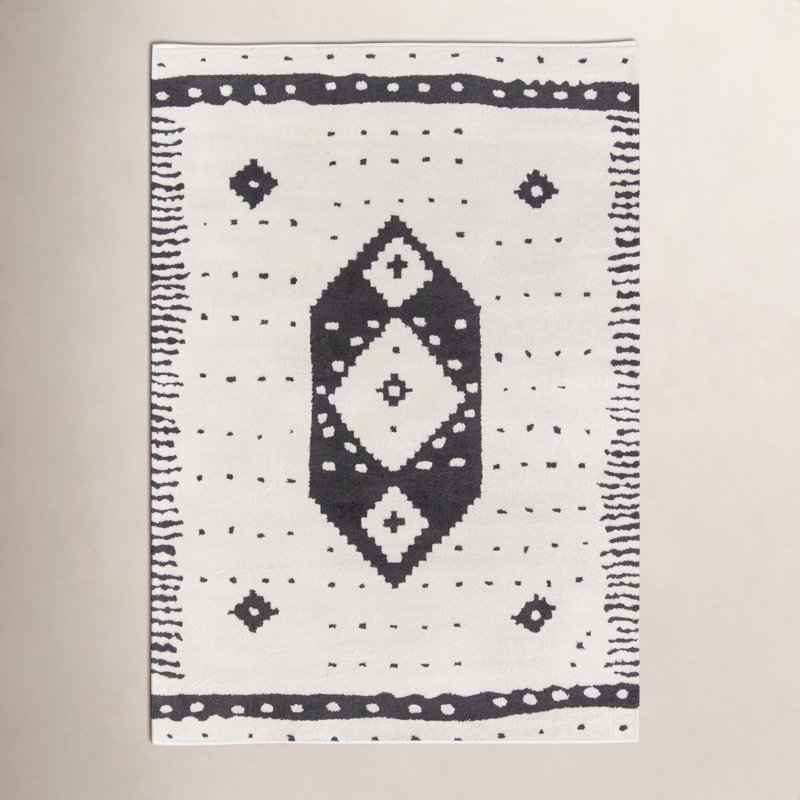Metro Geometric Indoor Rug, Rectangle 5' x 7'6"