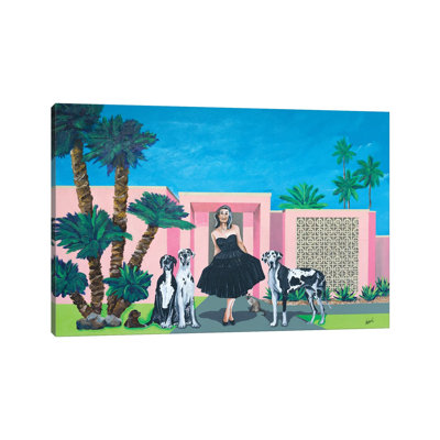 Georgia in Her Little Black Dress 1 Piece Wall Art on Canvas