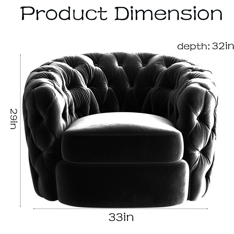 Fauteuil capitonné en velours mauve foncé