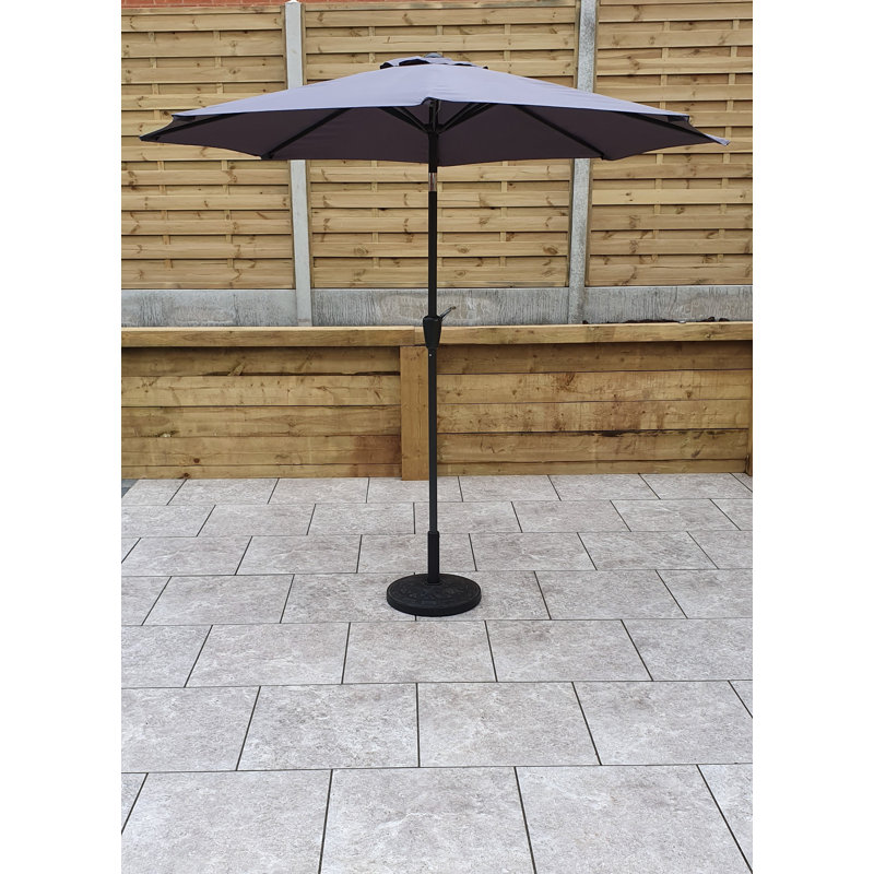 220cm Tilt Market Parasol, Grey