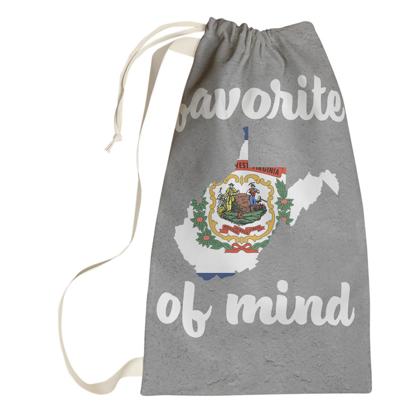 Fabric Laundry Bag with Handles, Large (76.5" H x 29.5" W x 1.5" D), West Virginia