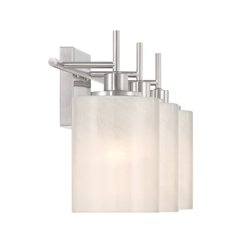 Ember 3-Light Bathroom Vanity Light in Brushed Nickel, Brushed Nickel