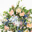 Couronne florale en cascade 30 po