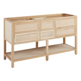 60" Robertson Double Bathroom Vanity - Cabinet Only in , Unfinished